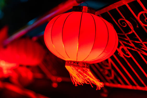 istock Chinese new year lantern in Chinese town 1216134826