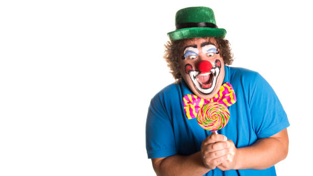 istock Holidays. Funny fat clown. 1216135218