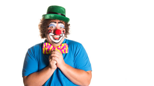 istock Holidays. Funny fat clown. 1216135321