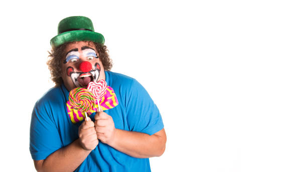 istock Holidays. Funny fat clown. 1216136500