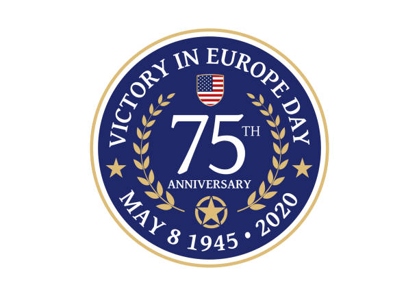 ilustraciones, imágenes clip art, dibujos animados e iconos de stock de 75 aniversario de la victoria en el día de europa - allied forces illustrations