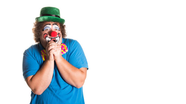 istock Holidays. Funny fat clown. 1216140181