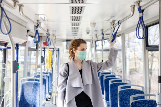 istock Virus protection in public transportation 1216140642