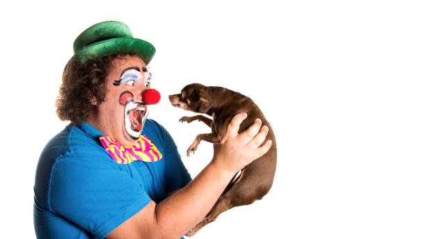 istock Holidays. Funny fat clown. 1216140936