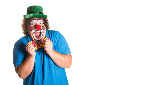 istock Holidays. Funny fat clown. 1216142266