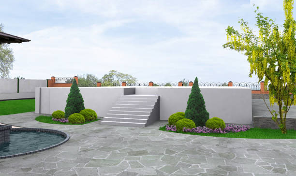 istock Estate maintenance design accents, 3d illustration 1216142803