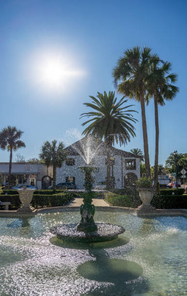 istock Sunlit fountain in Florida 1216151166