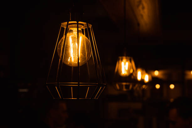 istock Pendant burning lights for interior decoration 1216154107