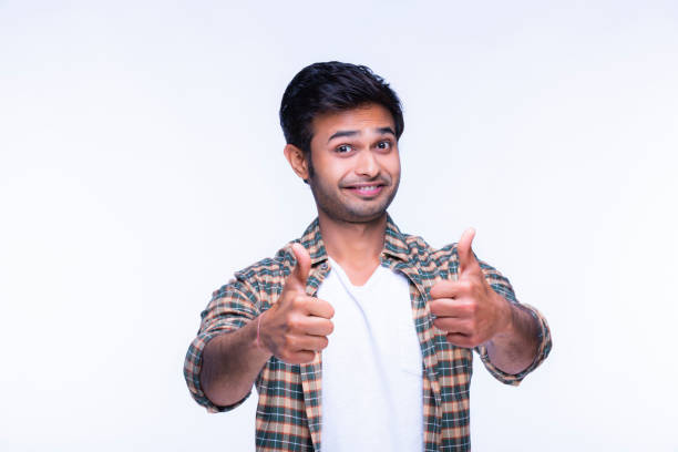 istock Young Man at white background - stock images 1216158107