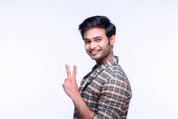 istock Young Man at white background - stock images 1216158752