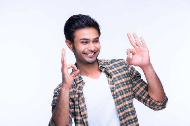 istock Young Man at white background - stock images 1216159353