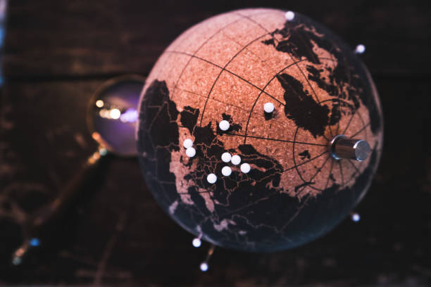 istock A globe made of cork on a wooden table 1216161919
