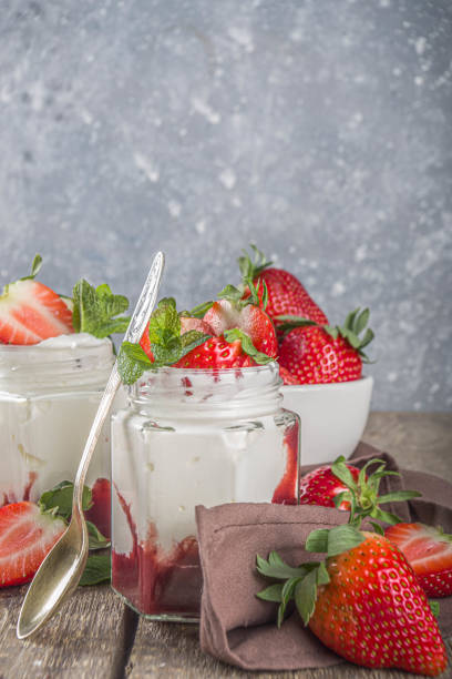 istock Yogurt with strawberry 1216162858