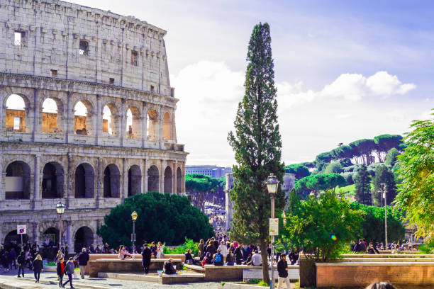 istock Rome. 10.11.2019, city street on a Sunny day 1216173376
