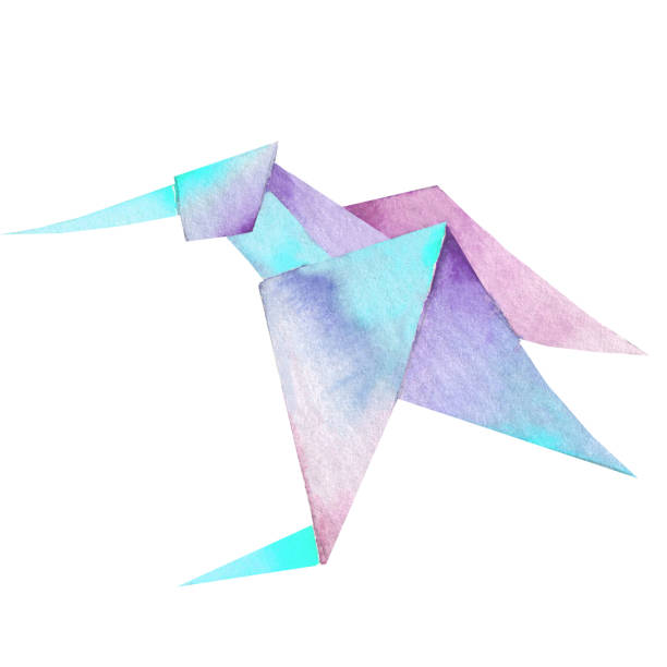 istock One Origami vibrant colors hummingbird. file available. 1216178184