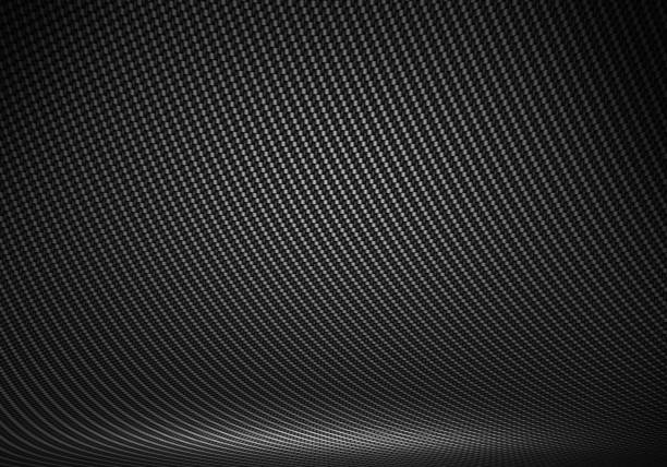 istock Black carbon fiber textured interior studio with directional light 1216180026