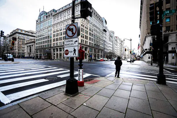 Photo of Capital City Washington, DC on Monday during a Pandemic.