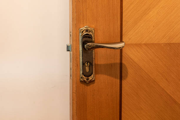 istock close up view of the door handle,Rust 1216190194