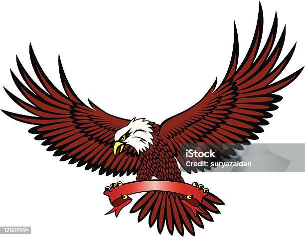 Eagle With Emblem Stock Illustration - Download Image Now - American Culture, Animal, Bird