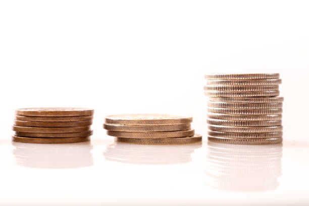 istock Japanese coins and banknotes and passport on white table 1216197379