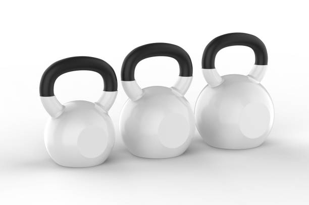 istock Blank Kettle bell Weight For Branding. 3d render illustration. 1216199564