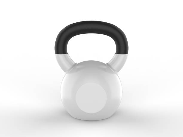 istock Blank Kettle bell Weight For Branding. 3d render illustration. 1216199565