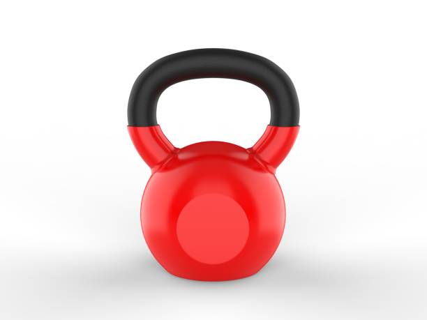 istock Blank Kettle bell Weight For Branding. 3d render illustration. 1216199566