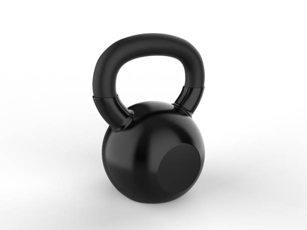 istock Blank Kettle bell Weight For Branding. 3d render illustration. 1216199695