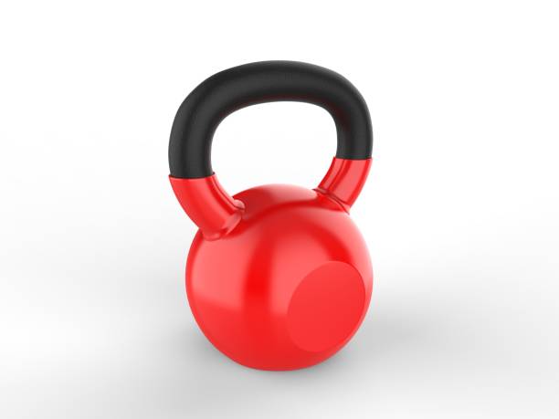 istock Blank Kettle bell Weight For Branding. 3d render illustration. 1216199696