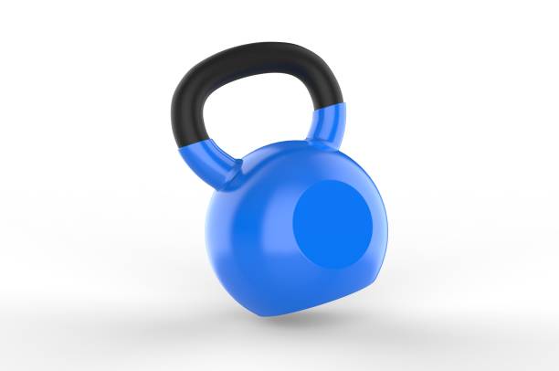 istock Blank Kettle bell Weight For Branding. 3d render illustration. 1216202156