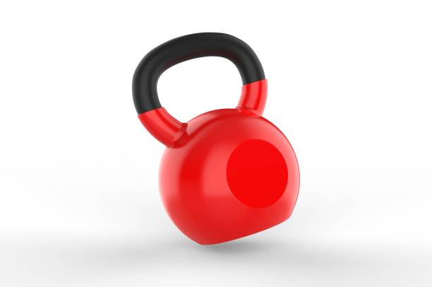 istock Blank Kettle bell Weight For Branding. 3d render illustration. 1216203525