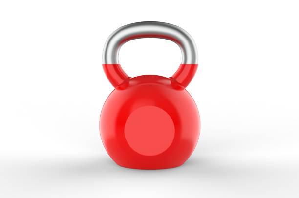 istock Blank Kettle bell Weight For Branding. 3d render illustration. 1216207217