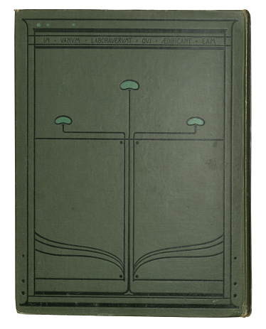 Art Nouveau style, Old book cover, 19th Century