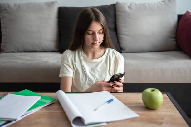 istock Teenager girl is learning 1216214288