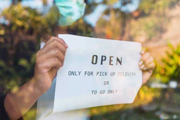 istock Restaurant open only for takeout and delivery 1216215840