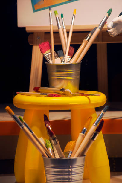 istock Painting equipment, painting brushes. 1216216325