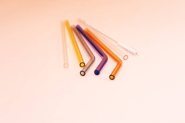istock plastic free reusable glass drinking straws 1216219063