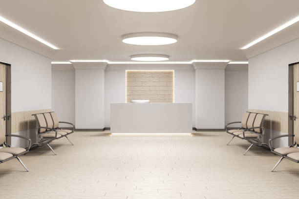 istock Modern waiting room in medical office 1216219292