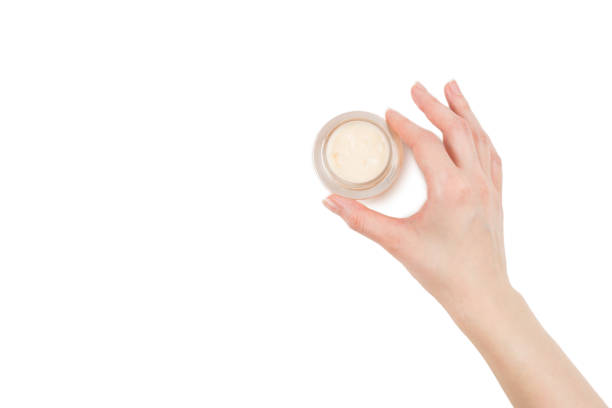 istock Hand cream isolated on white background. 1216224774
