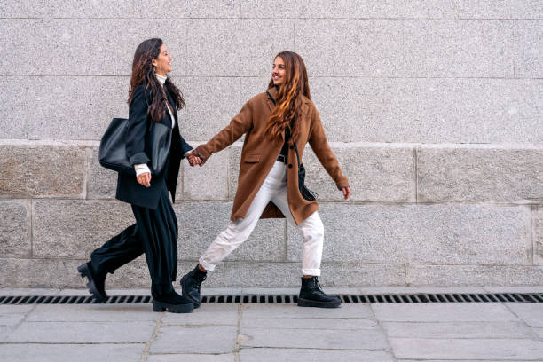 istock Two caucasian women having fun 1216228678