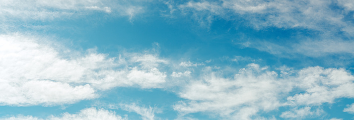 Blue sky with clouds as background