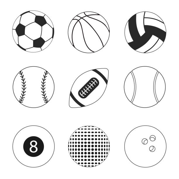 スポーツボール黒のアイコンは、白の背景に隔離。 - basketball black background nobody isolated点のイラスト素材／クリップアート素材／マンガ素材／アイコン素材