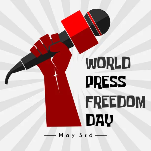 Vector illustration of World Press Freedom Day