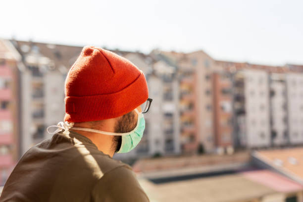 istock Man in home quarantine during covid-19 pandemic 1216241594