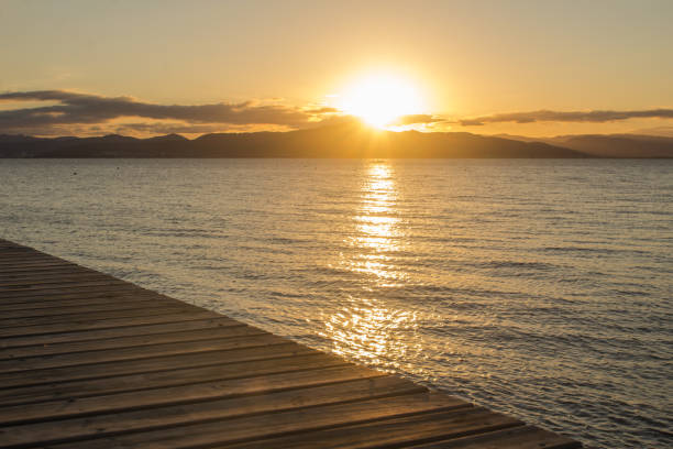 istock Pretty sunset at the sea 1216244615