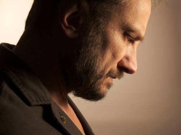 istock Portrait of Solitary Man - Profile 1216246414