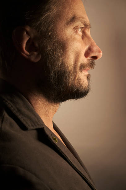 istock Portrait of Solitary Man - Profile 1216246429