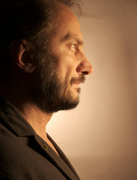 istock Portrait of Solitary Man - Profile 1216246443