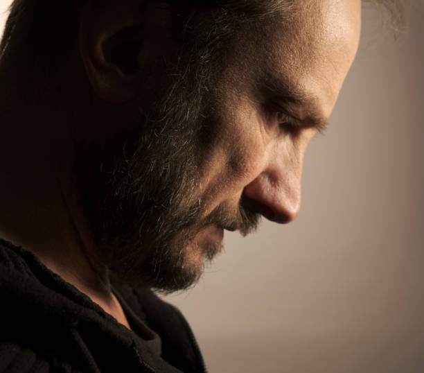 istock Portrait of Solitary Man - Profile 1216246477