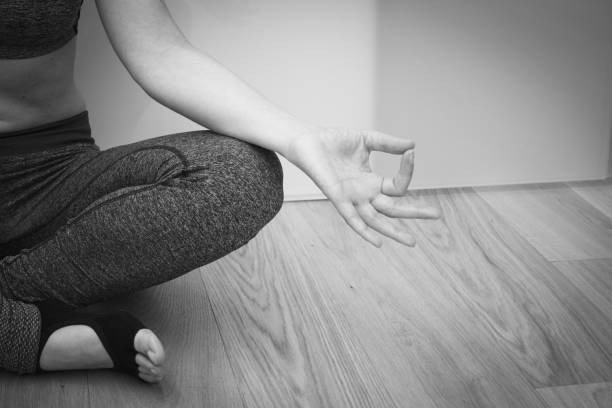 istock Womans hands practicing yoga and meditation positions.Mudras. 1216246959
